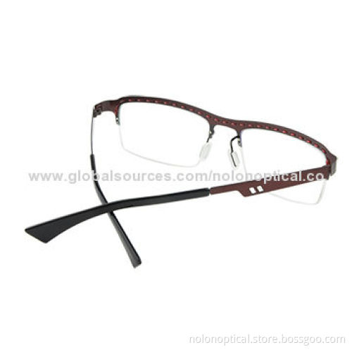 New style stainless steel spectacle frames with demo lens, customized logo